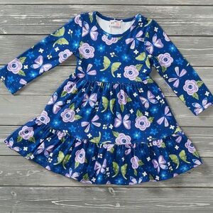 Pete and Lucy Twilight‎ Wings Toddler Girls Long Sleeve Dress Size 2T